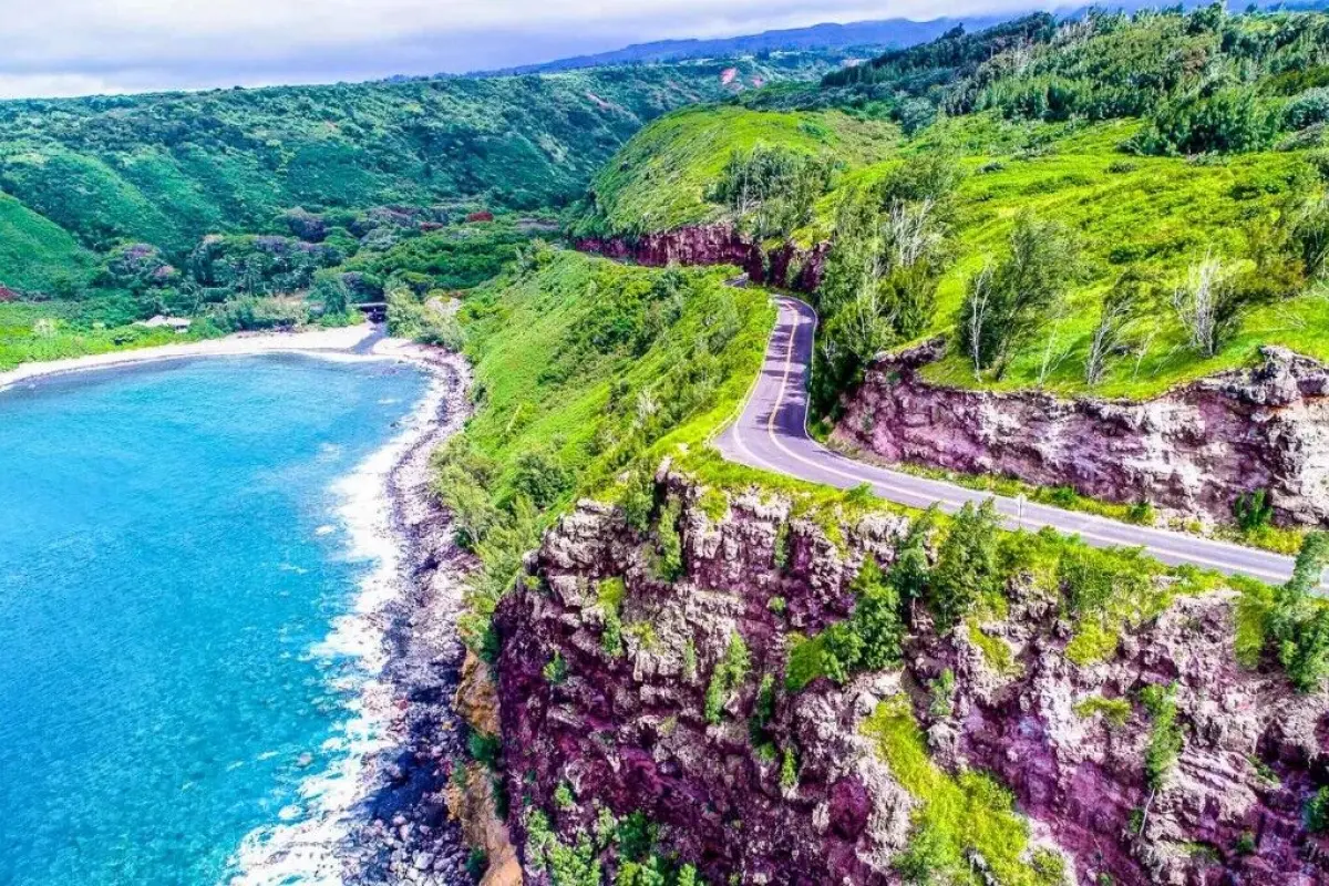 하와이 마우이 하나로드 투어(폭포+블랙샌드+거북이비치)+항공